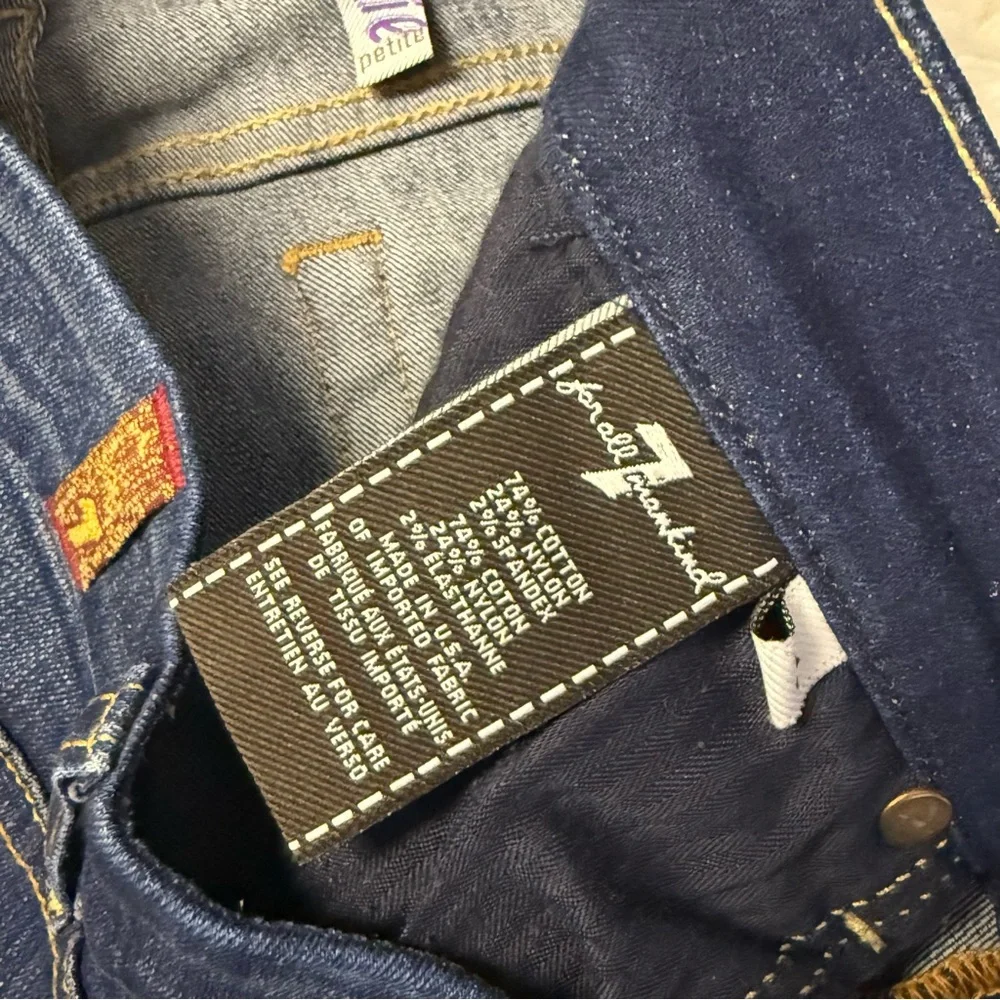7 For All Mankind Lexie A-Pocket Jeans Size 31 Dark Wash - Picture 3 of 8